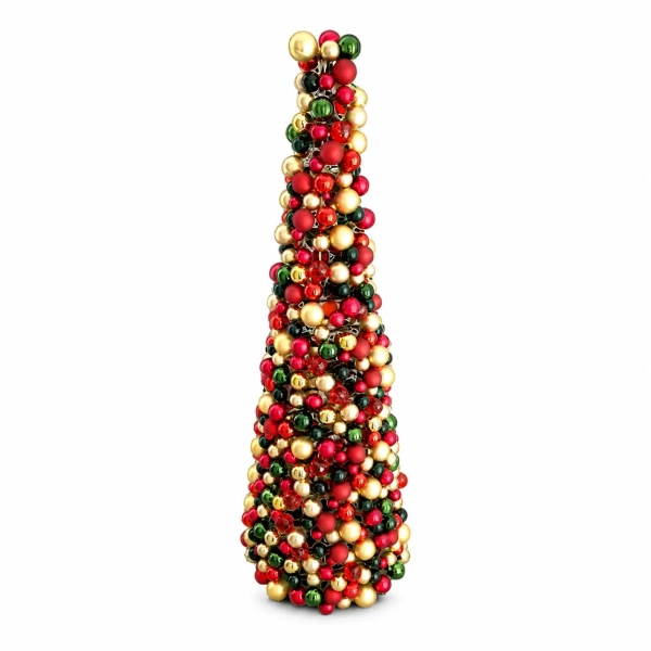 STOŻEK DEKORACYJNY CZERWONY 70CM
